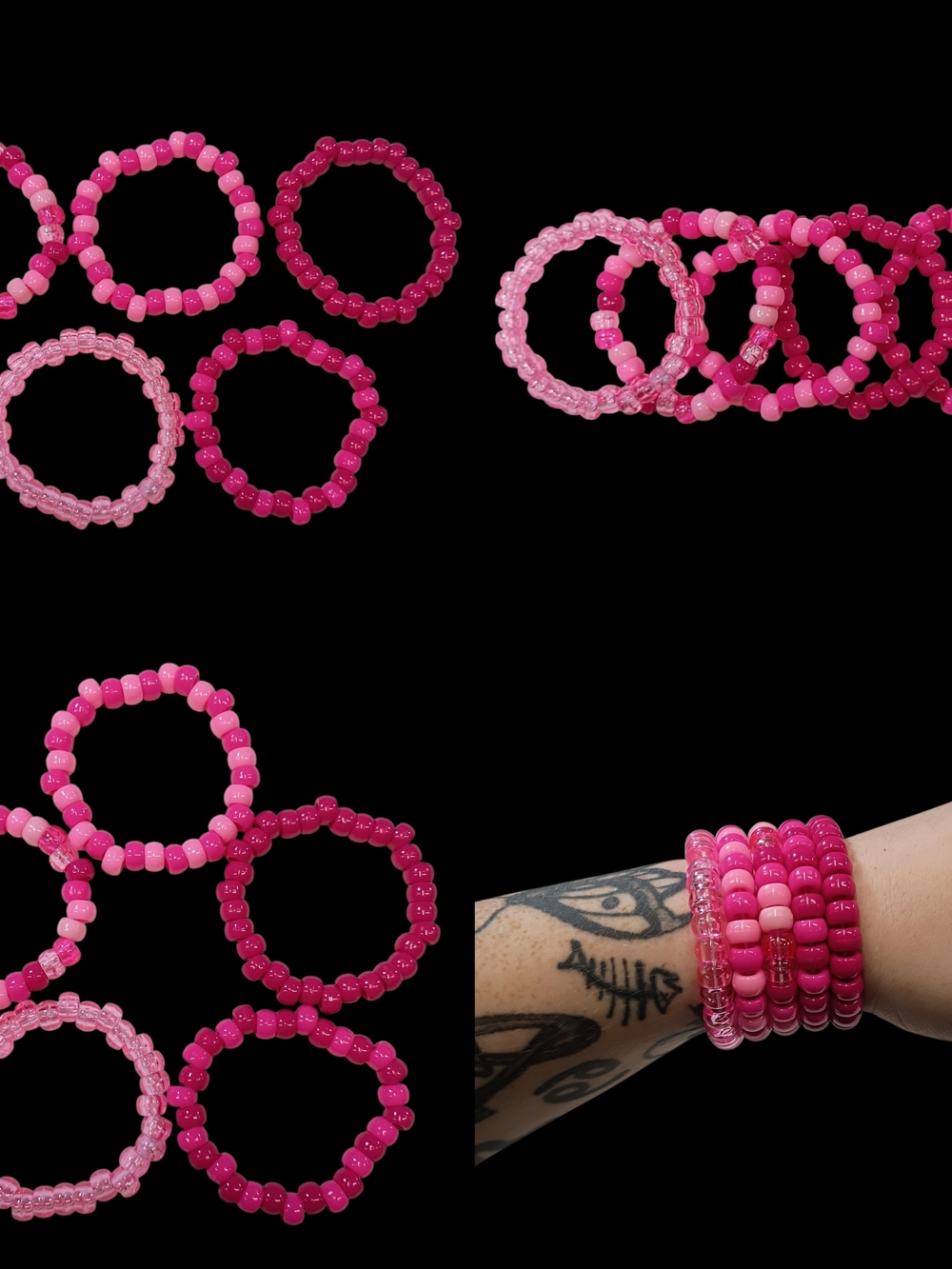 Bubblegum Pop - Kandi Bracelet - Singles - EDM Rave Festival Jewelry